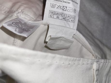 Biele nohavice, camaieu,42