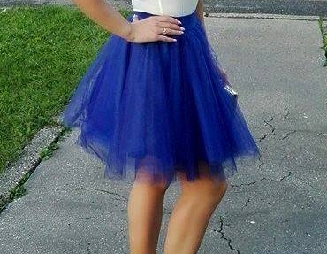 Tylová sukňa, s