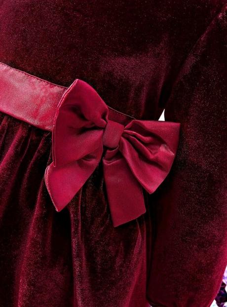 Smaragdove velúrové saty s mašľou vianočne, 68 - 98