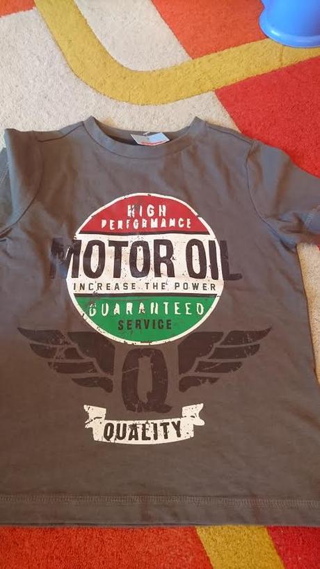 Sive tricko s kratkym rukavom, 98