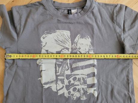 Croptop kurt cobain, h&m,s