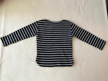 Pruhované tricko h&m tmavomodre 98/104, h&m,104