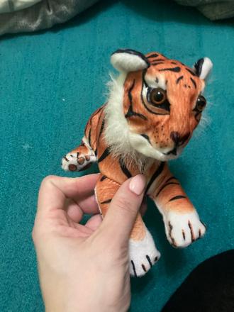 Plysovy tiger hnedý so zvukmi,