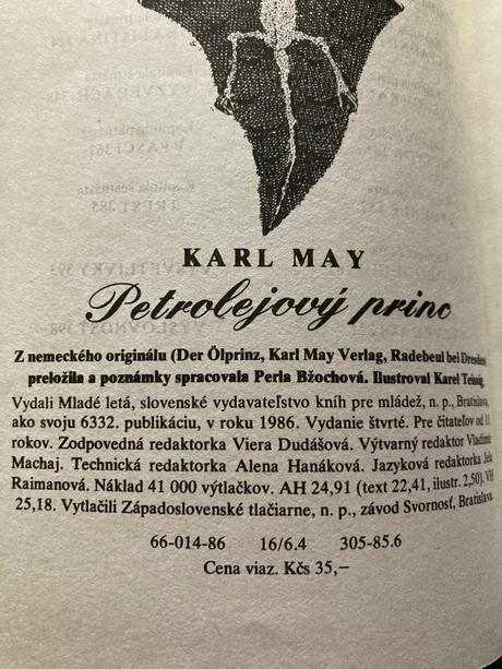 Karl may petrolejový princ (1986), 