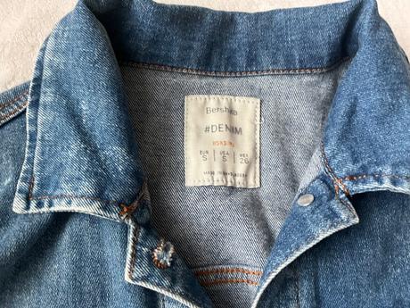 Riflová bunda bershka, bershka,s