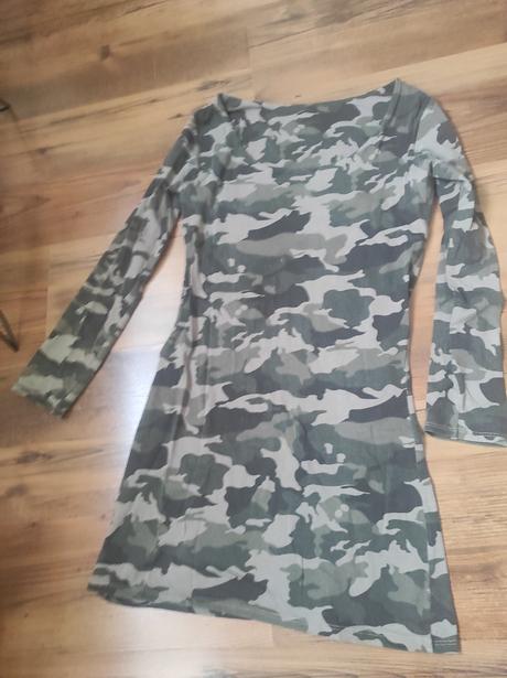 Army mini šaty, s