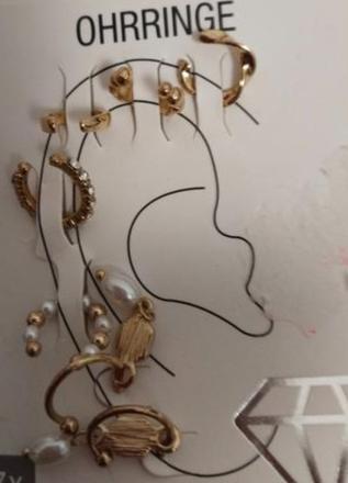 Náušnice, ako nové, 