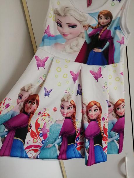 Tričko, saticky anna a elsa 5-6 rokov, disney,122
