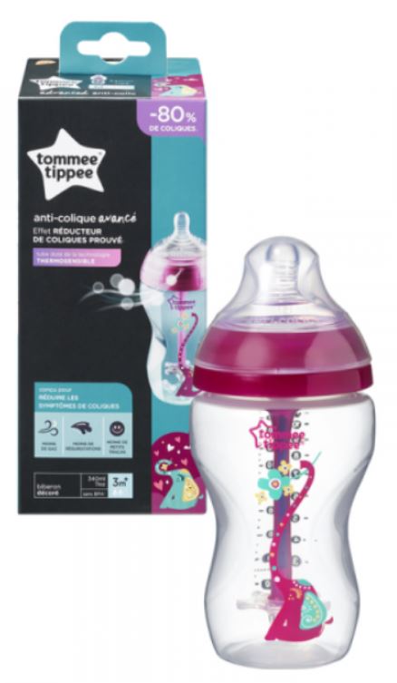 Tommee tippee cumlíková fľaša plastová anti-colic, tommee tippee