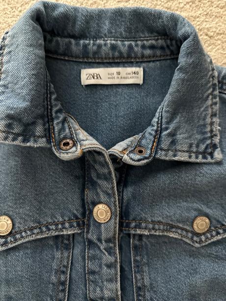 Dievčenské riflove šaty zara, zara,140