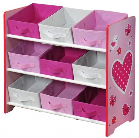 Organizér na hračky ružový,