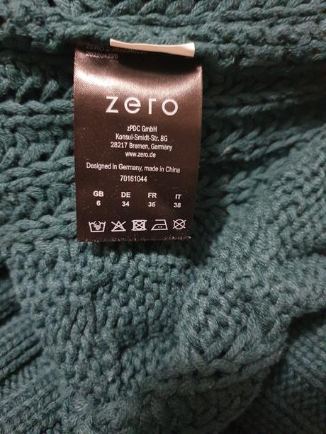 Svetrove saty dlhy pleteny rolak zero, zara,xs