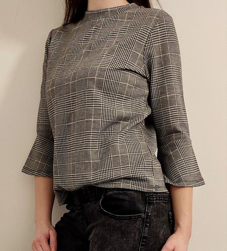 Mikina h&m so vzorom kohútia stopa, h&m,s