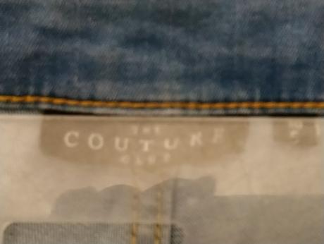 Dámske elastické rifle, couture, s