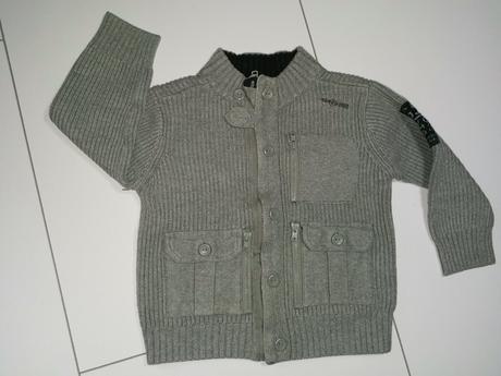 Šedý pletený sveter značky next veľ. 98, next,98