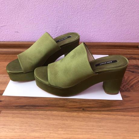 Olivove topanky na strednom podpatku zara, zara,36