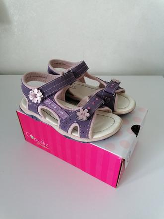 Sandalky fialove s kvietkami, cupcake,29