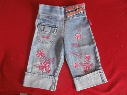 Riflové kraťasy, barbie,98