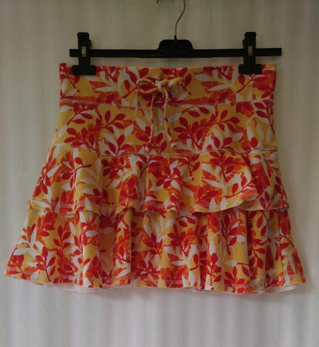 Dámska sukňa s farebným vzorom, papaya, papaya,s