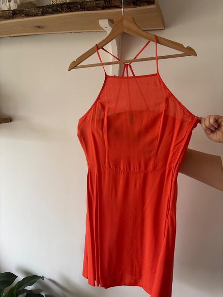 Letne ziarivo oranzove minisaty, h&m,36