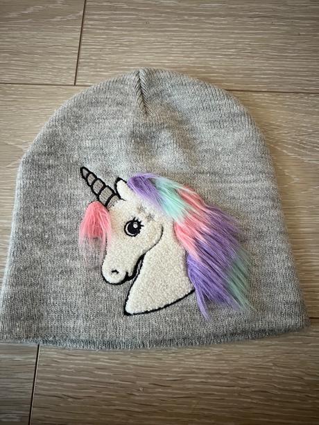 Zimná čiapka jednorožec, h&m,134