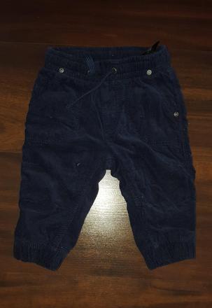 Menčestrové nohavice, h&m,68