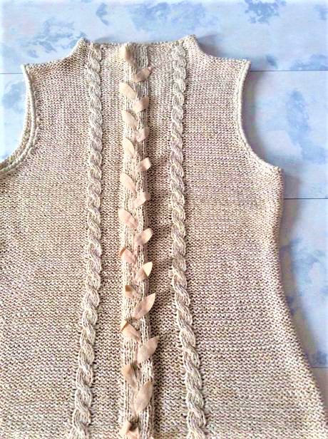 Pletený top/tričko s/m, m