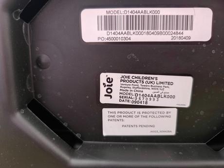 Vajíčko a základňa joie pre 0-13 kg, joie