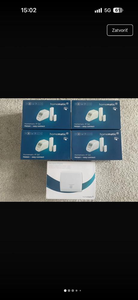 Smart home sada homematic ip 4x vykurovací set a a,
