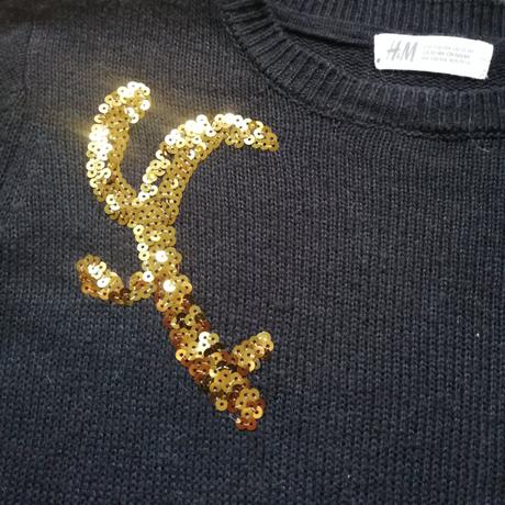 Vianočný sveter z h&m sob, h&m,158
