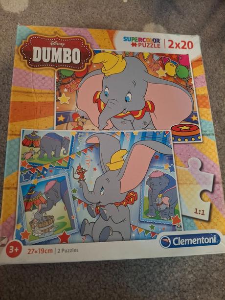 Puzzle dumbo 2x20 ks, 