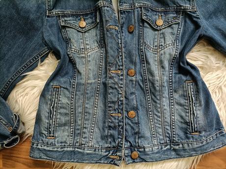 Krásna nadčasová riflova bunda, mustang,m