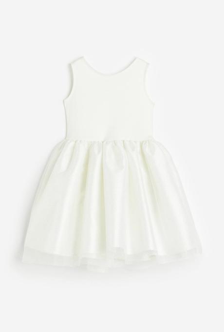 Šaty s tylovou sukňou a mašľou vzadu 122/128, h&m,122