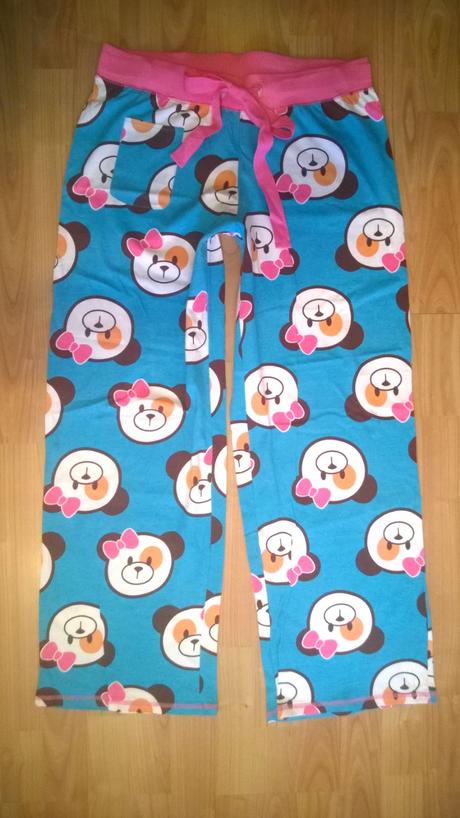 Tepláky - pyžamkové, l