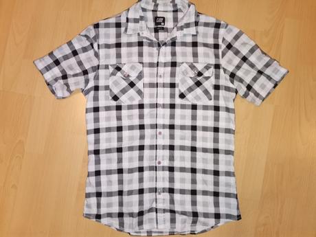 Cierno-biela kosela kocka, fishbone,m