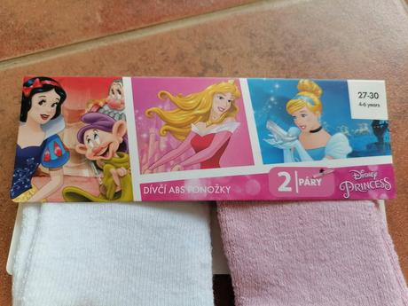 Protišmykové dievčenské ponožky, veľ. 27-30, disney,27