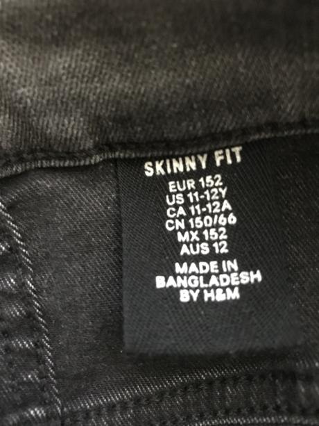 Rifle motorkarske šedé 152, h&m,152