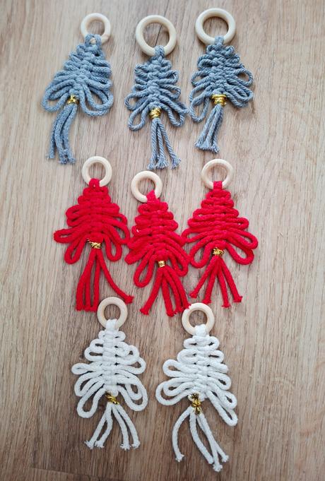 Makrame vianocne ozdoby, 