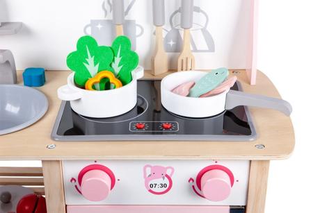 Drevená kuchynka s príslušenstvom, 75 x 59,5 x 29,,