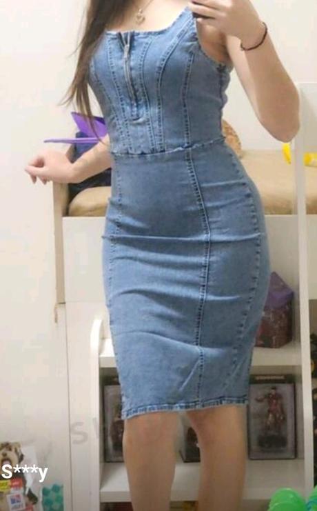 Nové riflové šaty, s