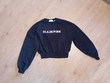 Mikina black pink, h&m,146