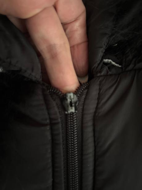 Zimná bunda s prírodnou kožušinou, 140