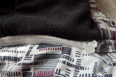 Biela/šedá/ružová vetrovka,v.xl,v.158-174, xl