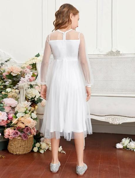 Biele šaty aj na prijímanie, 128 / 134 / 146 / 152