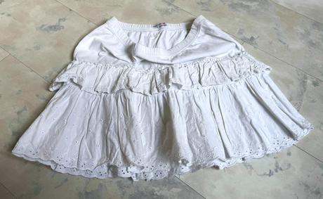 Letná sukňa s madeirou, fishbone,m