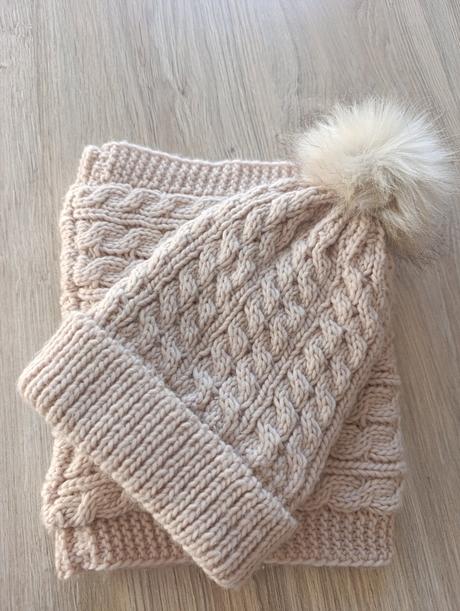 Zimný set - čiapka a šál tunel, pepco,56