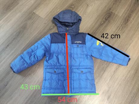 Modrá zimná bunda h&m, h&m,122