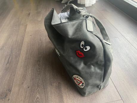 Siva kozenkova kabelka, deichmann