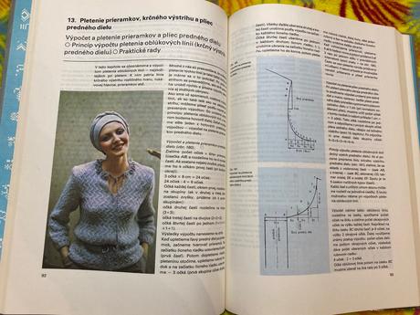 Retro stará kniha škola pletenia, háčkovania 1986,