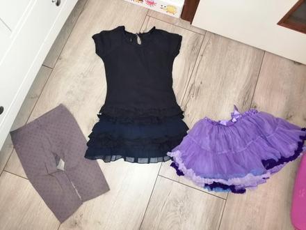 Šaty benetton, tutu knit, šortky lisa rose, 104–116